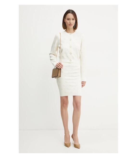 Ζακέτα από μίγμα μαλλιού Guess SARAH χρώμα: μπεζ, W4BR0D Z3JD2