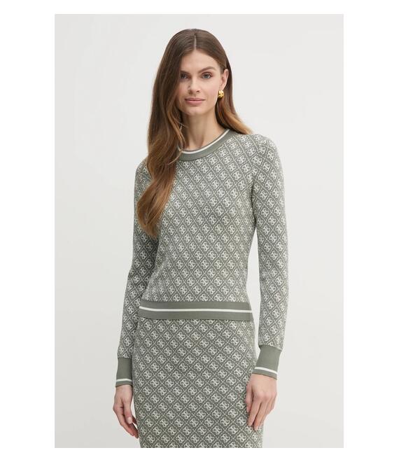 Πουλόβερ Guess LISE χρώμα: πράσινο, W4BR21 Z37K0