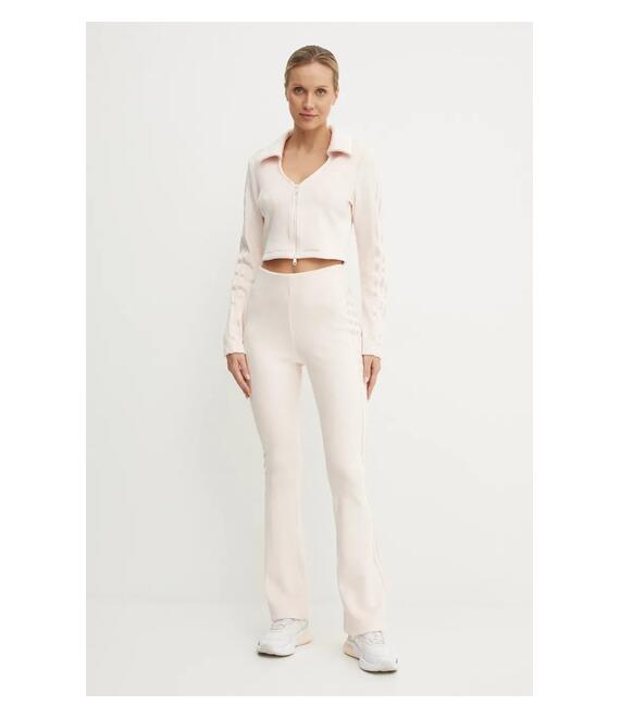 Μπλούζα adidas Originals Femme Galore Rib Cardigan χρώμα: ροζ, JN3018