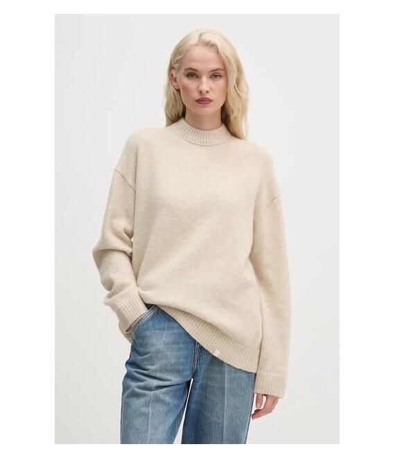 Πουλόβερ Calvin Klein Jeans χρώμα: μπεζ, J20J224636