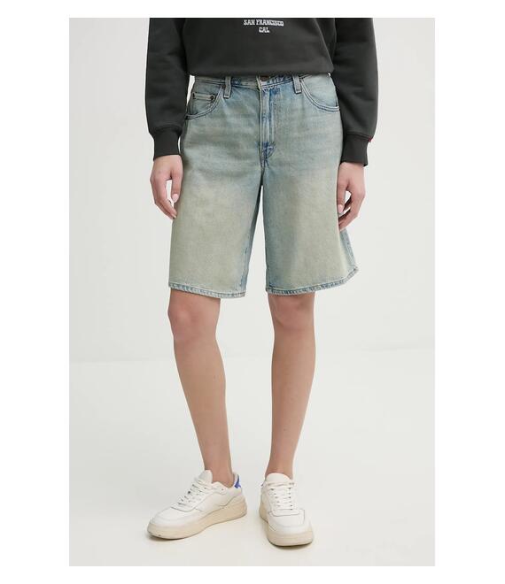 Τζιν σορτς Levi's BAGGY DAD χρώμα: μπλε, 000MJ