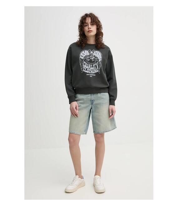 Τζιν σορτς Levi's BAGGY DAD χρώμα: μπλε, 000MJ
