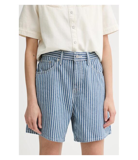 Τζιν σορτς Levi's HIGH BAGGY SHORT χρώμα: μπλε, A9311