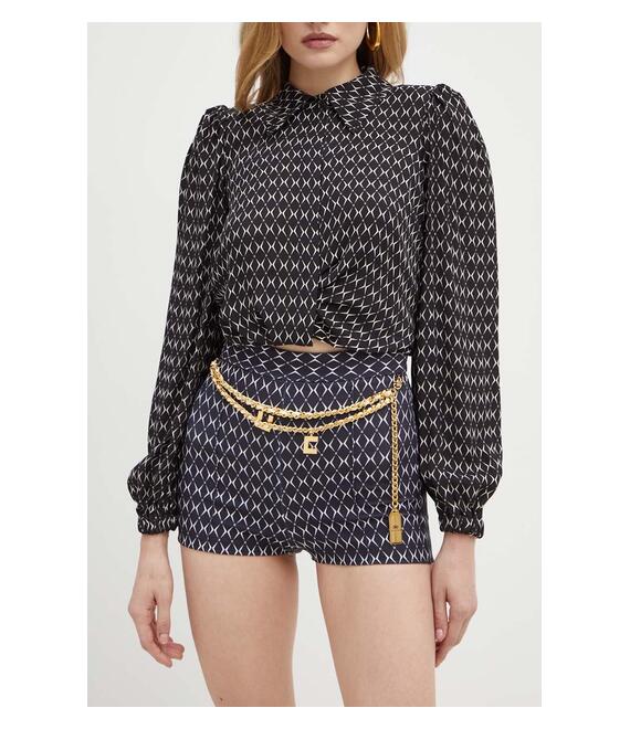 Σορτς Elisabetta Franchi χρώμα: μαύρο, SHS0146E2