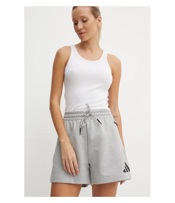Σορτς adidas ZNE χρώμα: γκρι, JJ4677
