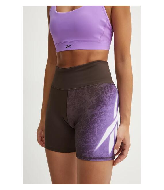 Σορτς προπόνησης Reebok LUX Collection χρώμα: καφέ, 100205570