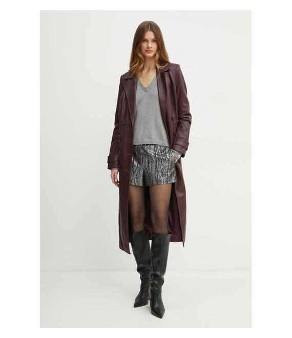 Σορτς MICHAEL Michael Kors χρώμα: ασημί, MF430QJF12