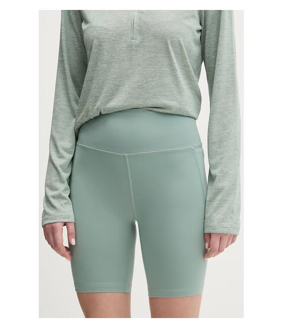 Σορτς προπόνησης Under Armour Meridian χρώμα: πράσινο, high waist, 1382521