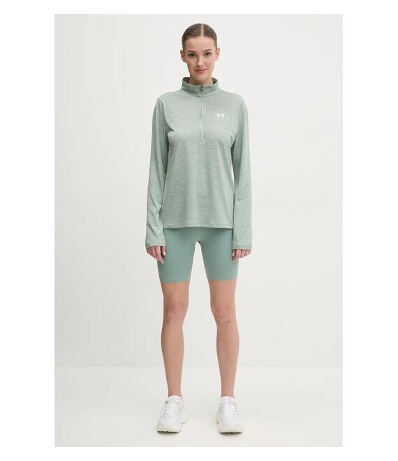 Σορτς προπόνησης Under Armour Meridian χρώμα: πράσινο, high waist, 1382521