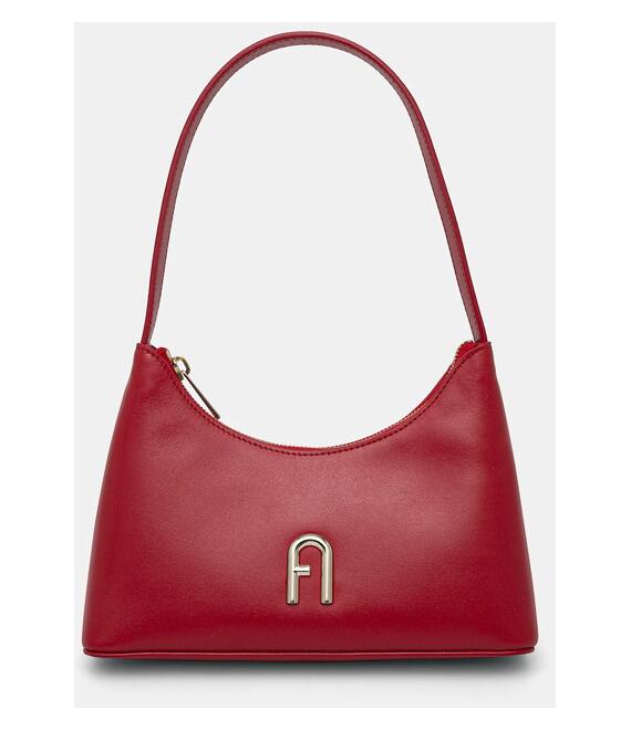 Δερμάτινη τσάντα Furla χρώμα: κόκκινο, WB00863.AX0733.2673S