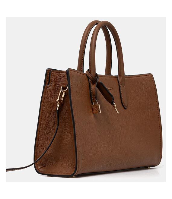 Δερμάτινη τσάντα MICHAEL Michael Kors χρώμα: καφέ, 30F4GETS2L