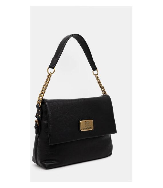 Τσάντα Love Moschino χρώμα: μαύρο, JC4271PP0L