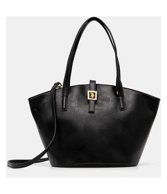 Τσάντα U.S. Polo Assn. Caring χρώμα: μαύρο, BIUC08499WVP