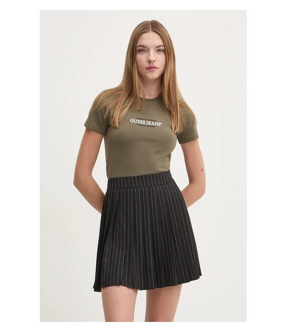 Μπλουζάκι Guess Jeans χρώμα: πράσινο, W4YI03 J1314
