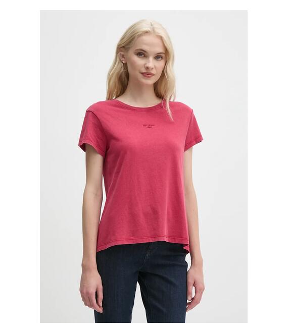 Μπλουζάκι Pepe Jeans FELICE χρώμα: κόκκινο, PL505952