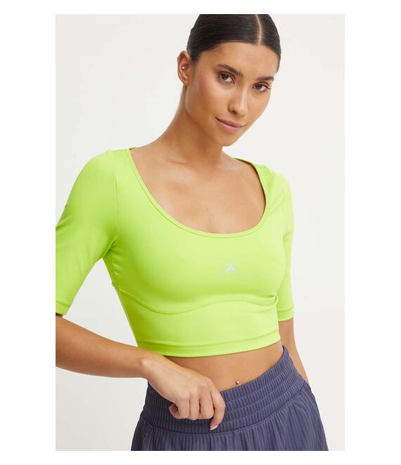 Μπλουζάκι adidas by Stella McCartney χρώμα: πράσινο, IX8072