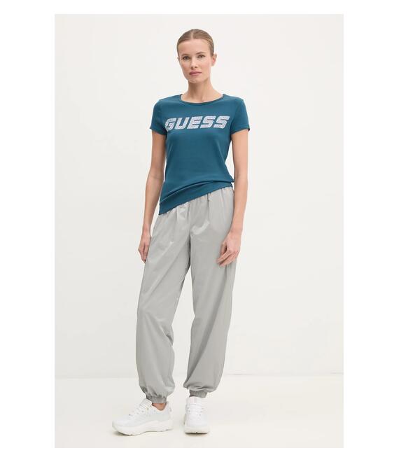 Μπλουζάκι Guess KIARA χρώμα: τιρκουάζ, V4BI16 KCIV1