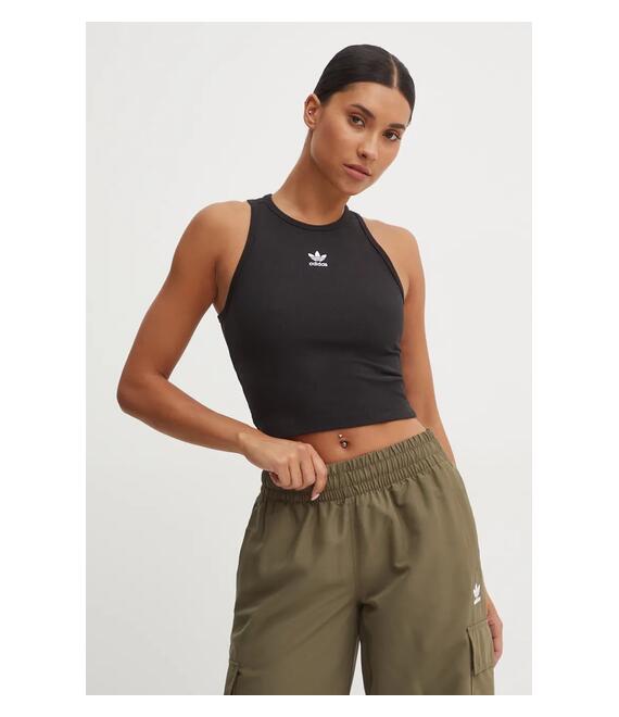 Top adidas Originals χρώμα: μαύρο, IW5736