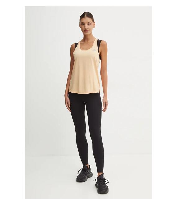 Τοπ προπόνησης New Balance Athletics χρώμα: πορτοκαλί, WT41250PRE