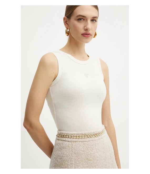 Top Guess MICHELA χρώμα: μπεζ, W4BP13 KCGM2