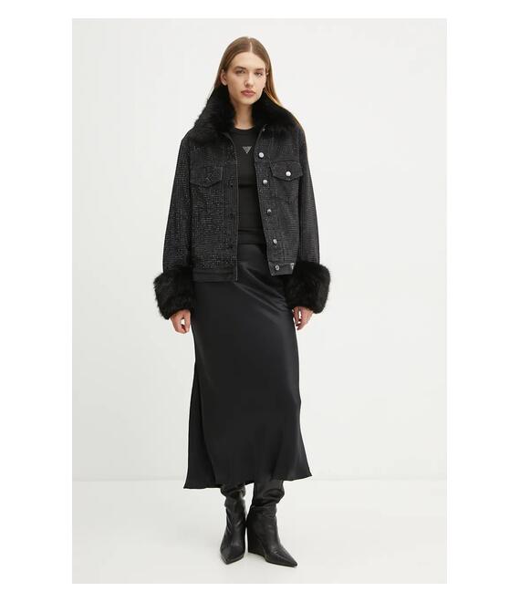 Top Guess MICHELA χρώμα: μαύρο, W4BP13 KCGM2