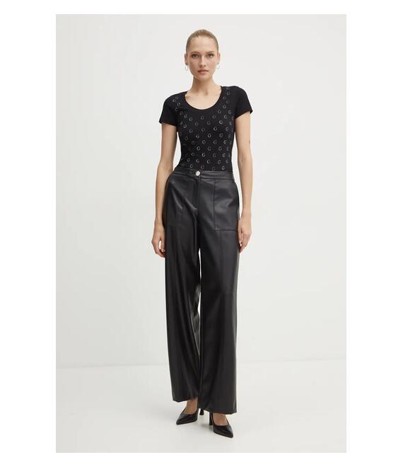 Μπλουζάκι Guess EMBELLISH χρώμα: μαύρο, W4BI68 J1314