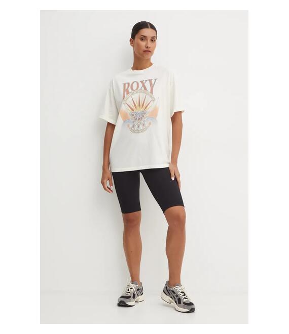Μπλουζάκι Roxy Dreamers Woman χρώμα: μπεζ, ERJZT05812