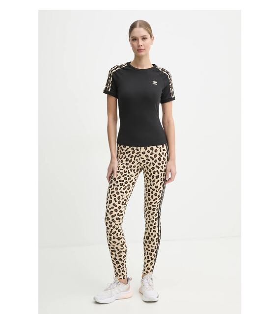 Μπλουζάκι adidas Originals Leopard 3S Tee χρώμα: μαύρο, IW8478