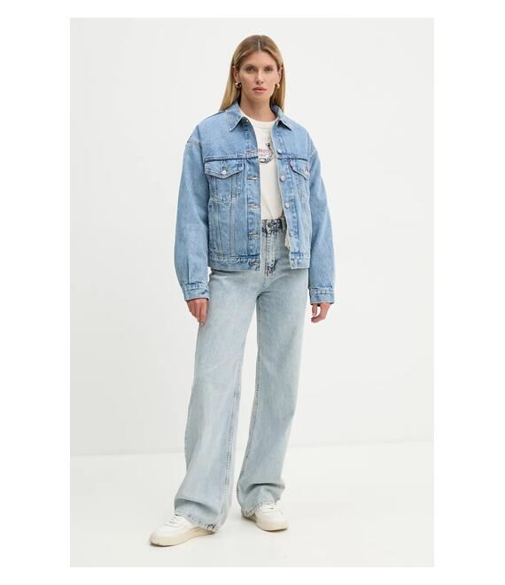 Βαμβακερή μπλούζα με μακριά μανίκια Levi's χρώμα: μπεζ, A8845