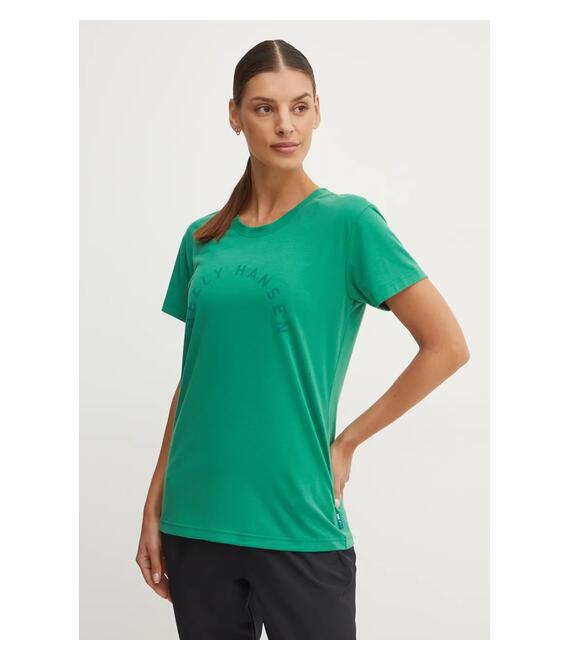 Μπλουζάκι Helly Hansen SKOG χρώμα: πράσινο, 63083
