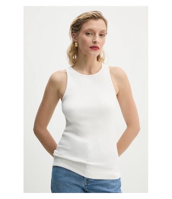 Top By Malene Birger AMANI χρώμα: μπεζ, Q71679008Z