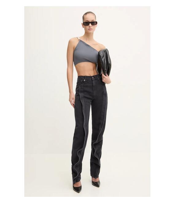 Top Rick Owens Lilies χρώμα: γκρι, LI02D5192RV