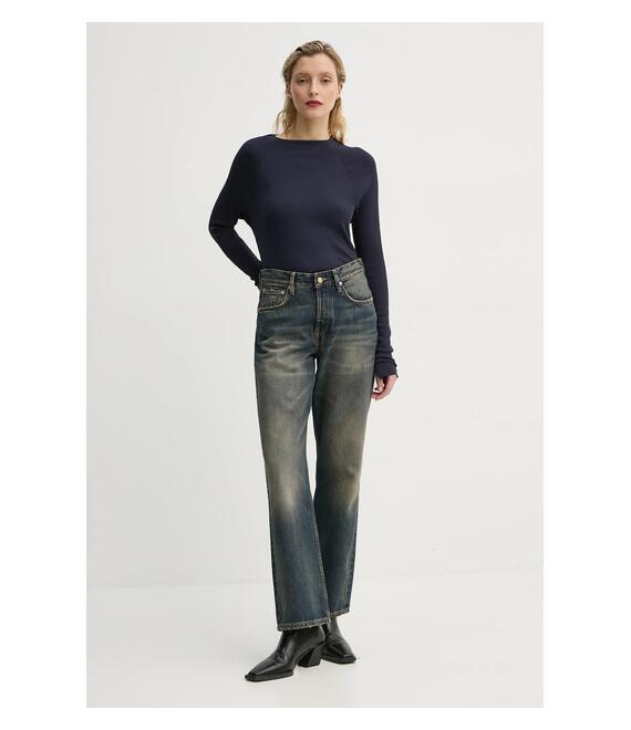 Βαμβακερή μπλούζα με μακριά μανίκια G-Star Raw χρώμα: ναυτικό μπλε, D26411-5268