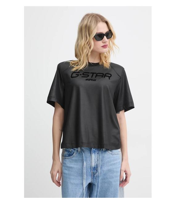 Μπλουζάκι G-Star Raw χρώμα: μαύρο, D25073-D711