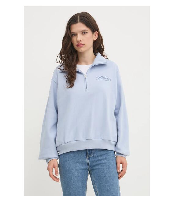 Μπλούζα Hollister Co. χρώμα: μπλε, KI352-4201