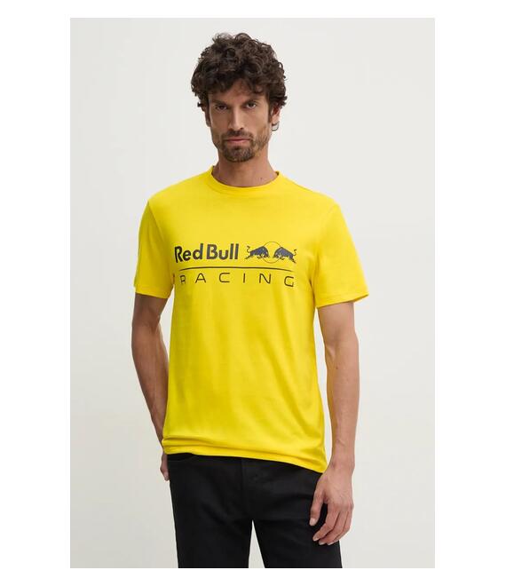 Βαμβακερό μπλουζάκι Red Bull Racing x Pepe Jeans χρώμα: κίτρινο, RU500005