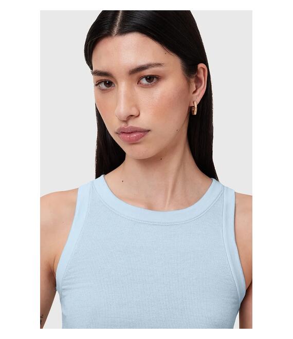 Top AllSaints RINA χρώμα: μπλε, W211JB