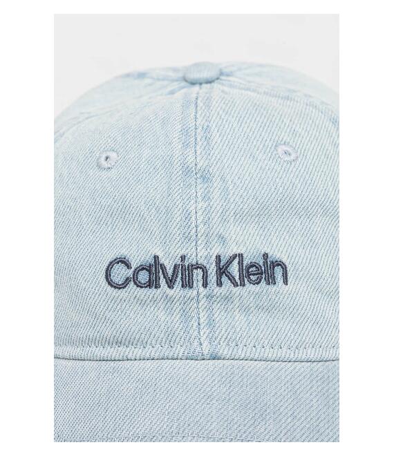 Βαμβακερό καπέλο του μπέιζμπολ Calvin Klein χρώμα: μπλε, LV04K5065G