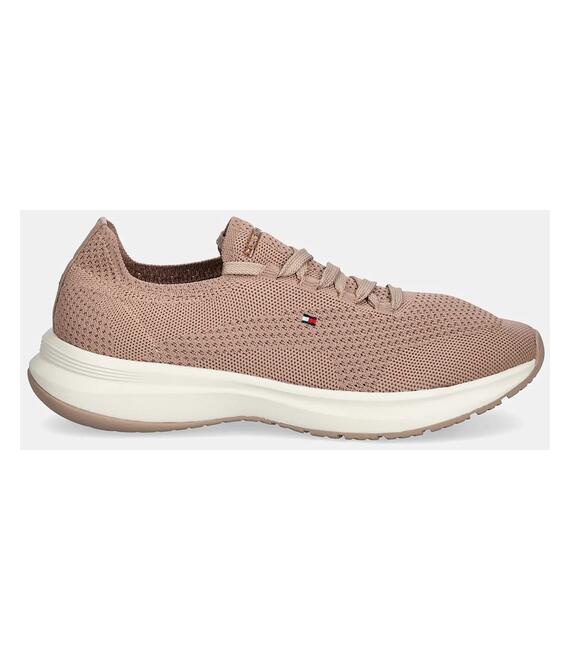 Αθλητικά Tommy Hilfiger TH KNIT RUNNER χρώμα: μπεζ, FW0FW08813