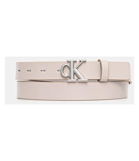 Δερμάτινη ζώνη Calvin Klein γυναικεία, χρώμα: ροζ, LV04K7017G