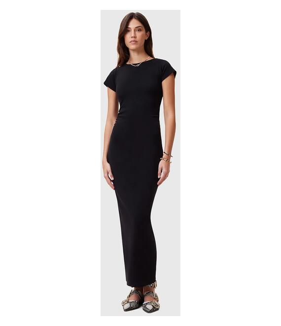 Βαμβακερό φόρεμα AllSaints KATARINA χρώμα: μαύρο, W253DC