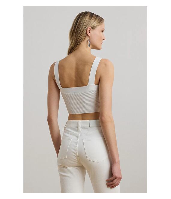 Top Lauren Ralph Lauren χρώμα: άσπρο, 200971154