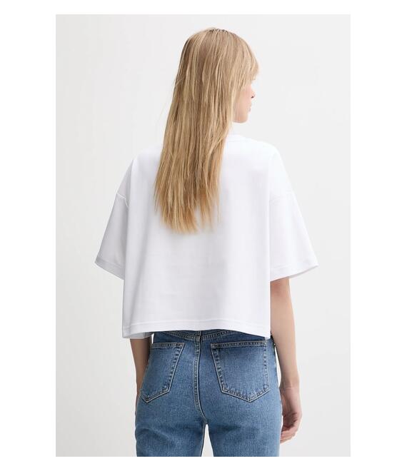 Βαμβακερό μπλουζάκι Calvin Klein χρώμα: άσπρο, LV044C903G