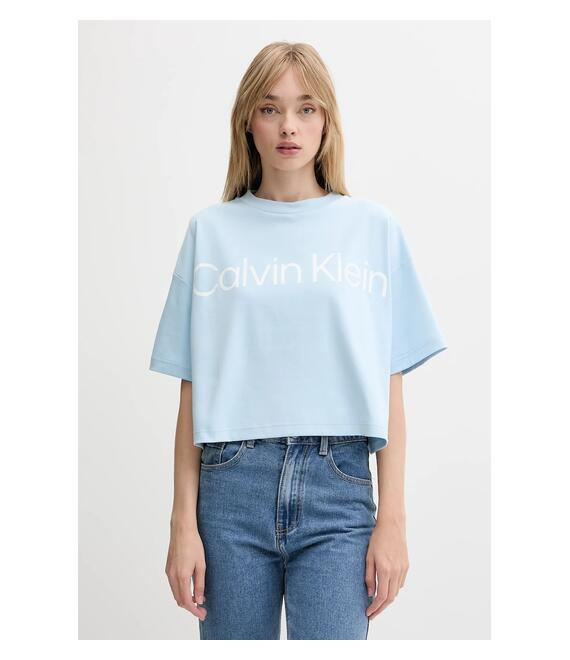 Βαμβακερό μπλουζάκι Calvin Klein χρώμα: μπλε, LV044C903G