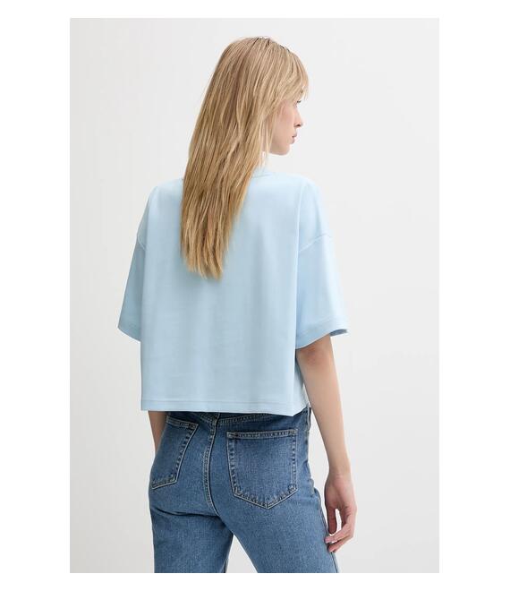 Βαμβακερό μπλουζάκι Calvin Klein χρώμα: μπλε, LV044C903G