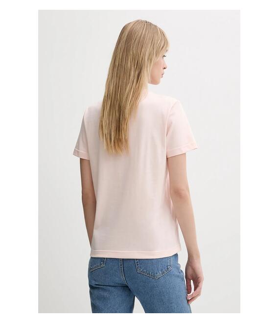 Βαμβακερό μπλουζάκι Calvin Klein Jeans χρώμα: μπεζ, LV047B224G