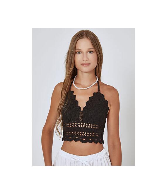 Crop top με χιαστί δέσιμο πίσω SM0029.4004+1