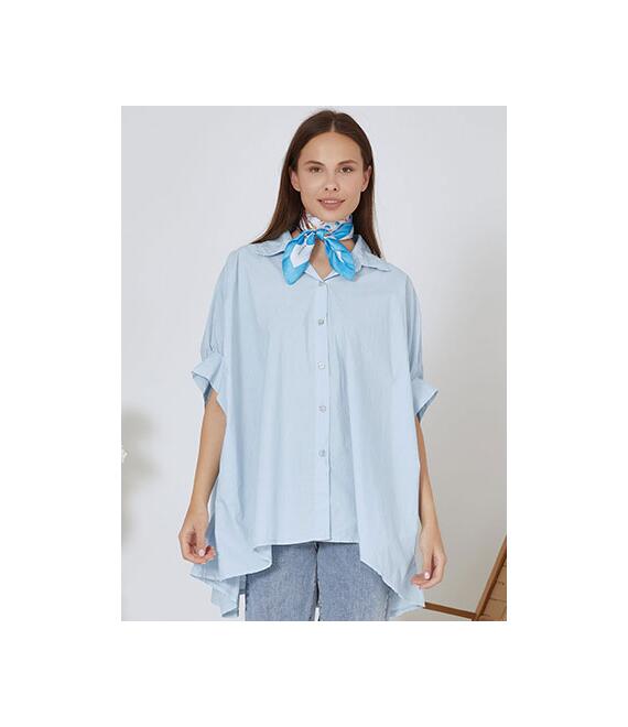 Πουκαμίσα βαμβακερή oversized SN7587.3252+2