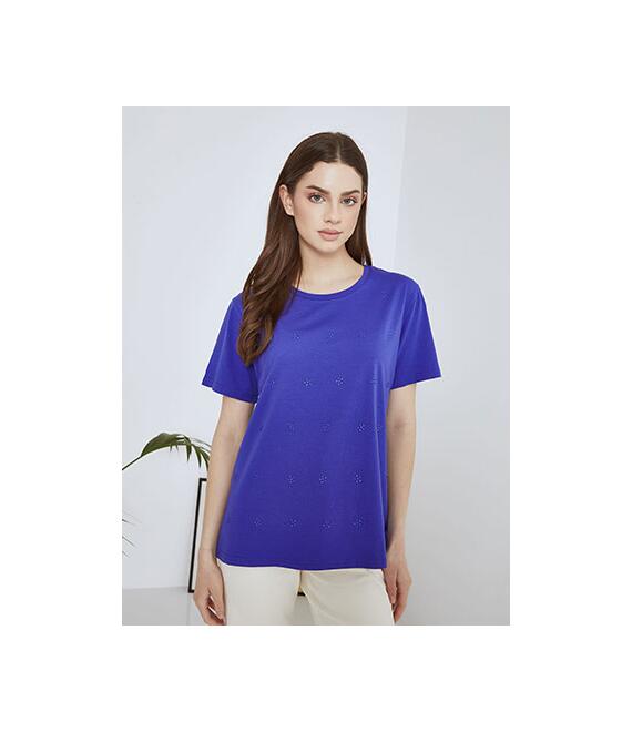 T-shirt με strass λεπτομέρειες SN7616.4538+3