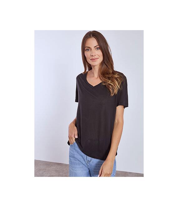 T-shirt με V λαιμόκοψη SN7618.4212+3